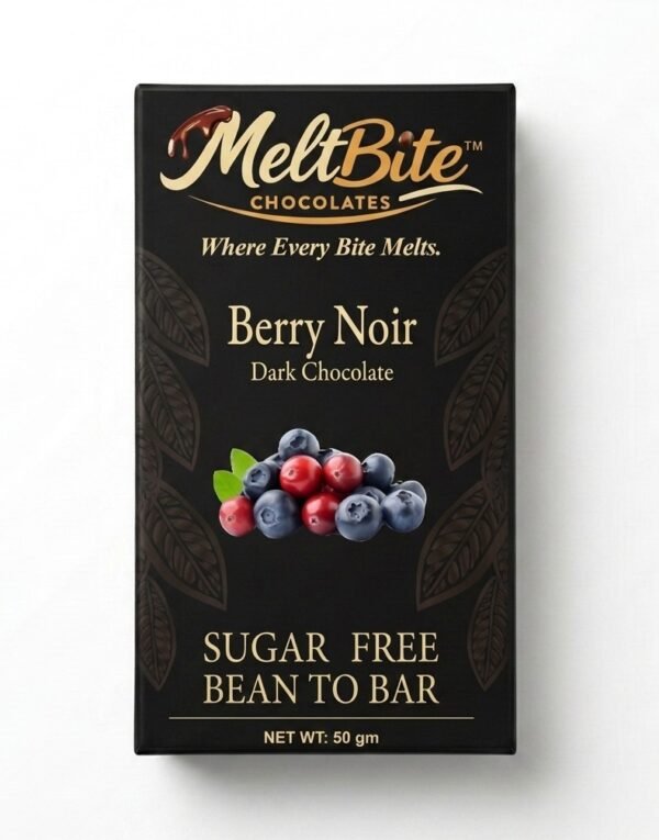 Berry Noir – Premium Sugar-Free Dark Chocolate (50g)